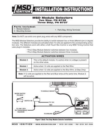 MSD 6560 Ignition Control Module Installation Instructions ... msd 8975 wiring diagram 