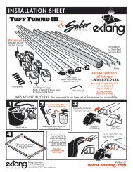 Extang 14755 Tonneau Cover Installation Instructions - Jegs