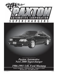 1986-1993 Mustang Novi 2000 - Paxton Superchargers