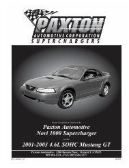 2001-2003 Ford Mustang GT - Paxton Superchargers