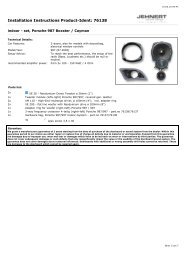 Installation Instructions Product-Ident: 76138 - Jehnert Sound Design