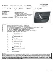 Installation Instructions Product-Ident: 47169 - Jehnert Sound Design