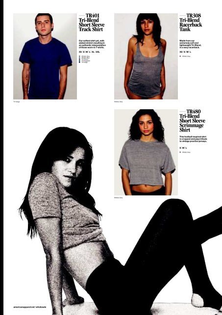 American Apparel clothing wholesale catalogue - JEM Promotional ...