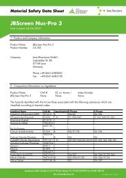 Material Safety Data Sheet JBScreen Nuc-Pro 3 - Jena Bioscience