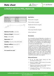 Data sheet 6-Methyl-Tetrazine-PEG - Jena Bioscience