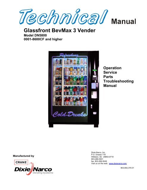 Glassfront BevMax 3 Vender - The Vending Center