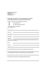 Stadtverwaltung Jena Rechtsamt Postfach 100 338 07703 Jena ...