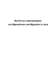 Bericht zur Lebenssituation von Migrantinnen und Migranten in Jena