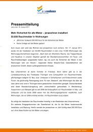 Pressemeldung vom 18. Januar 2011 - jenawohnen