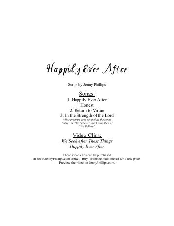 Happily Ever After - Jenny Phillips