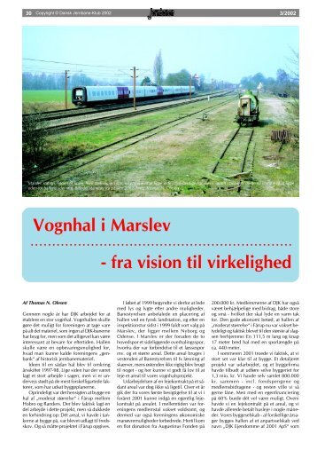 Vognhal i Marslev - fra vision til virkelighed - Dansk Jernbane-Klub