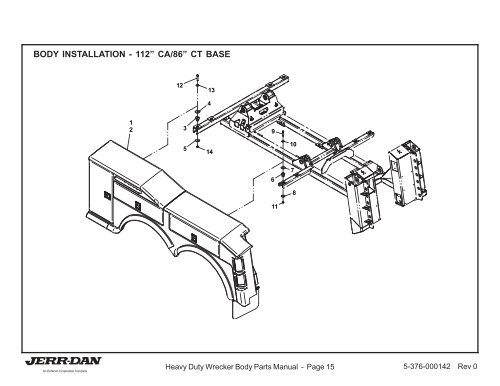 HEAVY DUTY WRECKER BODY PARTS MANUAL - Jerr-Dan