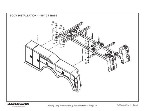 HEAVY DUTY WRECKER BODY PARTS MANUAL - Jerr-Dan