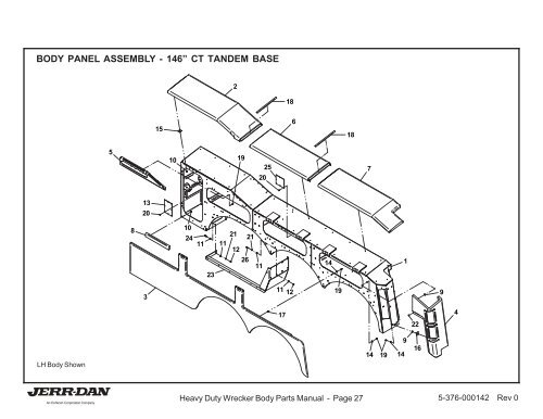 HEAVY DUTY WRECKER BODY PARTS MANUAL - Jerr-Dan