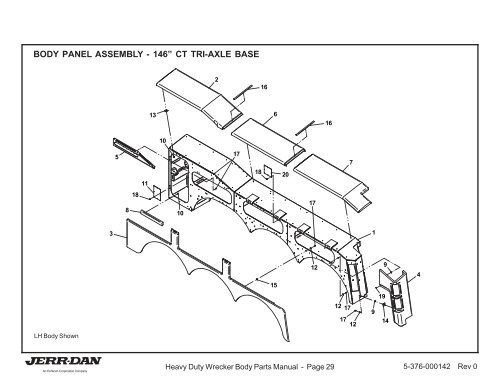 HEAVY DUTY WRECKER BODY PARTS MANUAL - Jerr-Dan