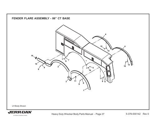 HEAVY DUTY WRECKER BODY PARTS MANUAL - Jerr-Dan