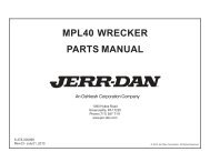 MPL40 WRECKER PARTS MANUAL - Jerr-Dan