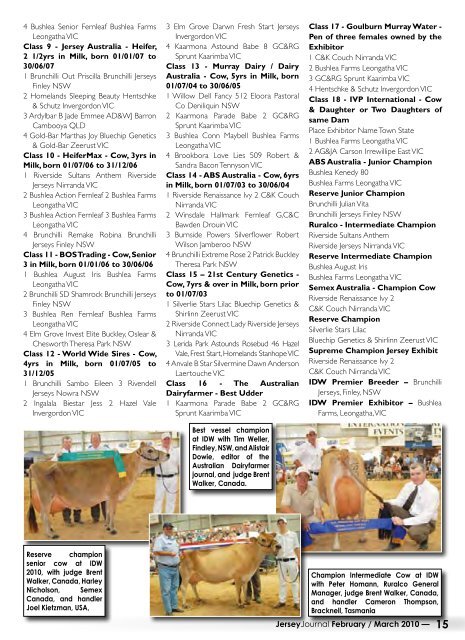 February / March 2010 - Australian Jersey Breeders Society