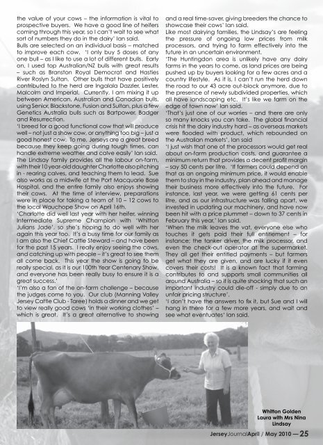 April/May 2010 - Australian Jersey Breeders Society