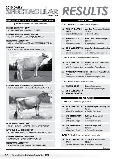 Oct/Nov 2010 - Australian Jersey Breeders Society