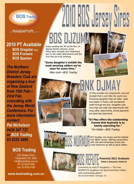 Oct/Nov 2010 - Australian Jersey Breeders Society