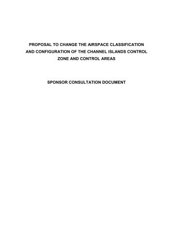 Proposal to Change the Airspace Classification ... - Guernsey Airport