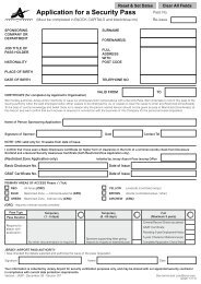 Application for a Security Pass - Jersey Airport