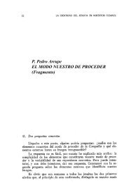 P. Pedro Arrupe EL MODO NUESTRO DE PROCEDER ... - Jesuitas.cl