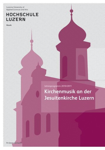 Kirchenmusik an der Jesuitenkirche Luzern