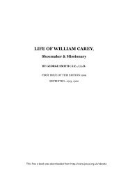 Life of William Carey by George Smith - The Jesus Army