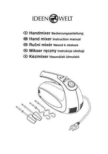 D Handmixer H Kézimixer - JET GmbH