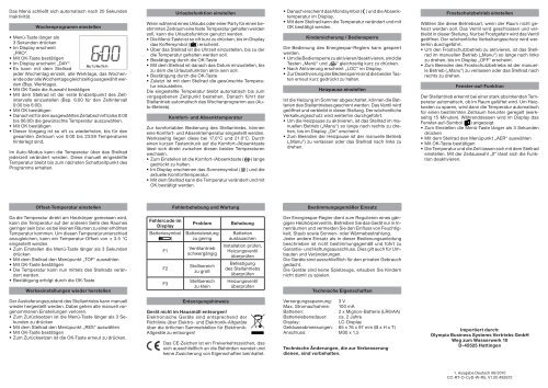 Heizungsthermostat - JET GmbH