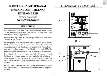 EMR812HGN Kabelloses Thermometer