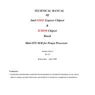 TECHNICAL MANUAL Of Intel GM45 Express Chipset ... - Orbit Micro