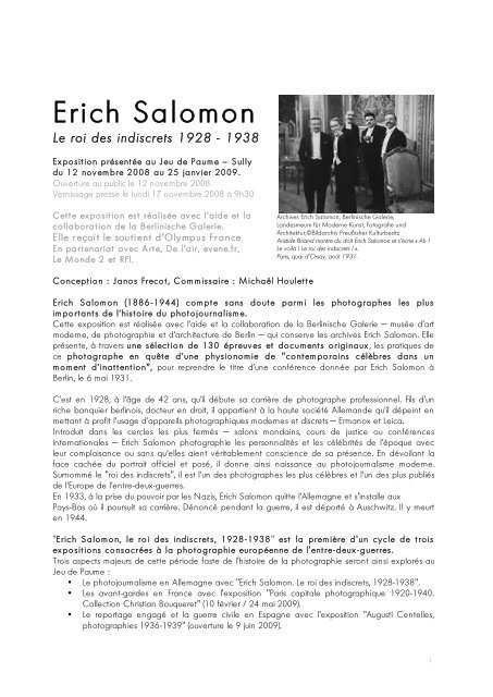 Erich Salomon - Jeu Paume