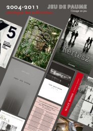 catalogue des publications - Jeu de Paume