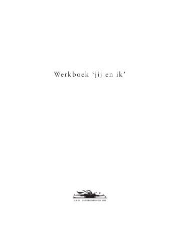 Werkboek 'jij en ik' - Jeugdboekenweek