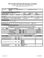 Lincoln National Enrollment Form for Life and AD&D - William Jewell ...