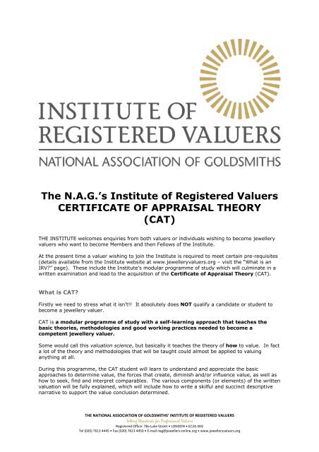 here Institute of Registered Valuers