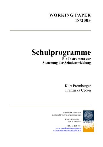 Schulprogramme