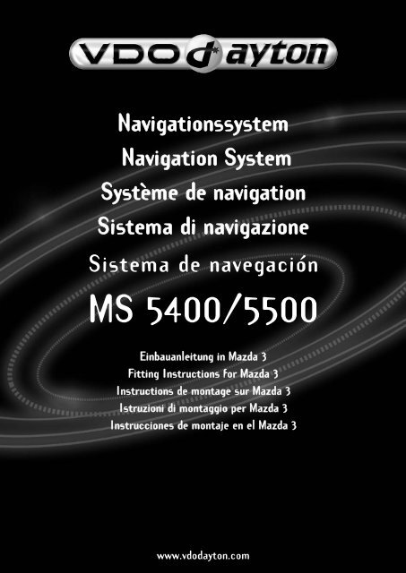 MI Navigationssystem 5400-5500 Mazda 3- D-GB- F- I-E.qxd - jewuwa