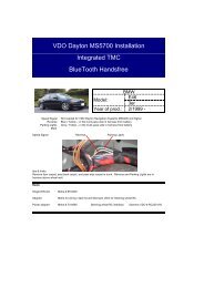 VDO Dayton MS5700 Installation Integrated TMC ... - jewuwa