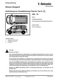 Wasser-Heizgerät Aufrüstung zur Zusatzheizung ... - VW-Bus-T4.de