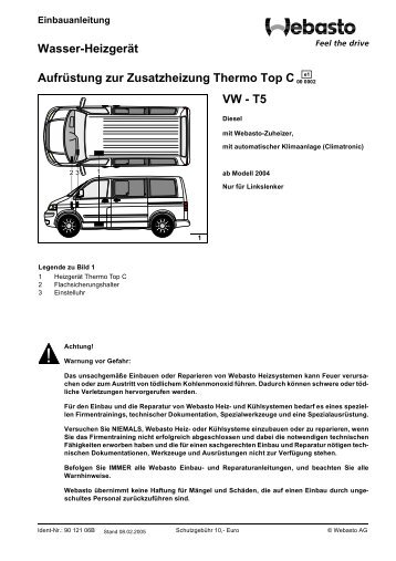 Wasser-Heizgerät Aufrüstung zur Zusatzheizung ... - VW-Bus-T4.de