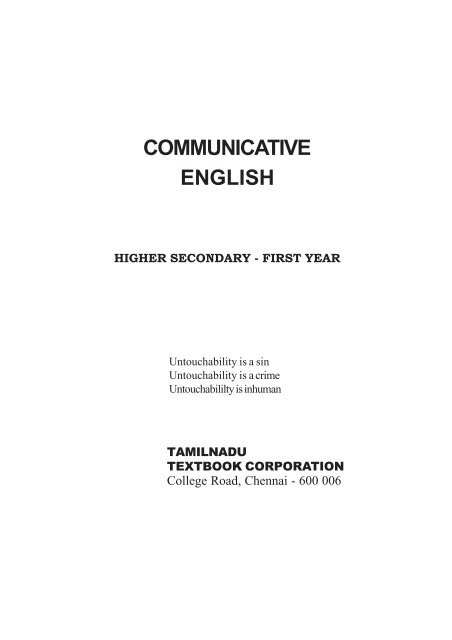 COMMUNICATIVE ENGLISH - Studyguideindia.com