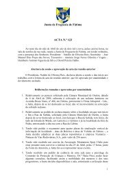 Acta nÂº 123 - Junta de Freguesia de FÃ¡tima