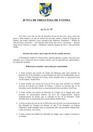 Ata nÂº 87 - Junta de Freguesia de FÃ¡tima