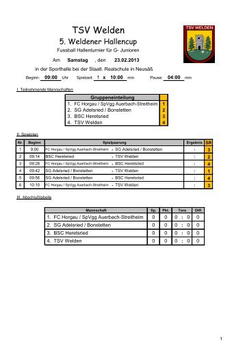 TSV Welden - JFG-Holzwinkel eV