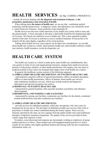 health services