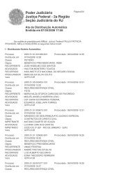 JustiÃ§a Federal - 2a RegiÃ£o Poder JudiciÃ¡rio SeÃ§Ã£o JudiciÃ¡ria do RJ